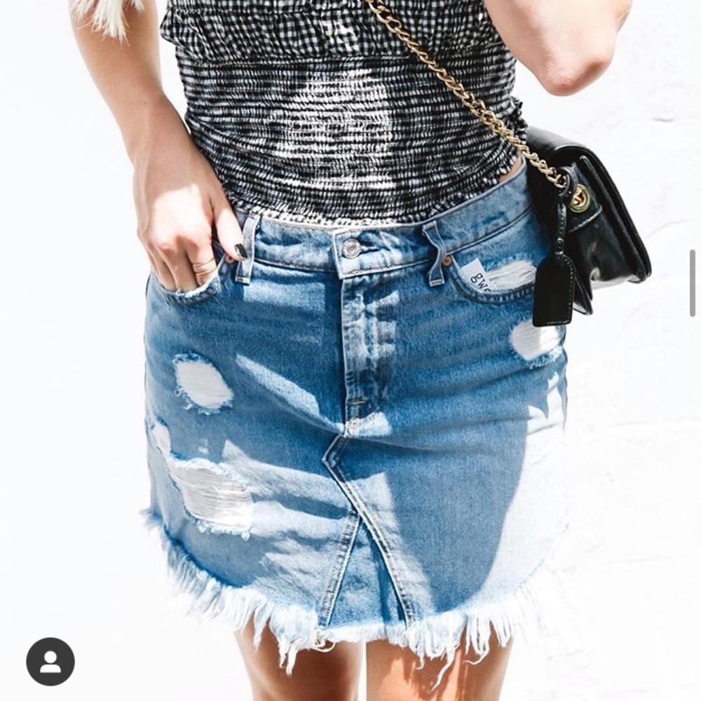 7 For All Mankind Denim Skirt